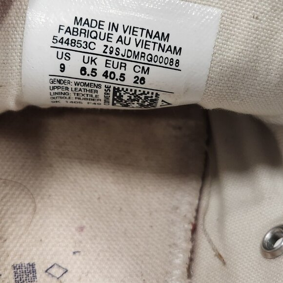 Black leather Converse All Star Size 9 - Picture 4 of 4